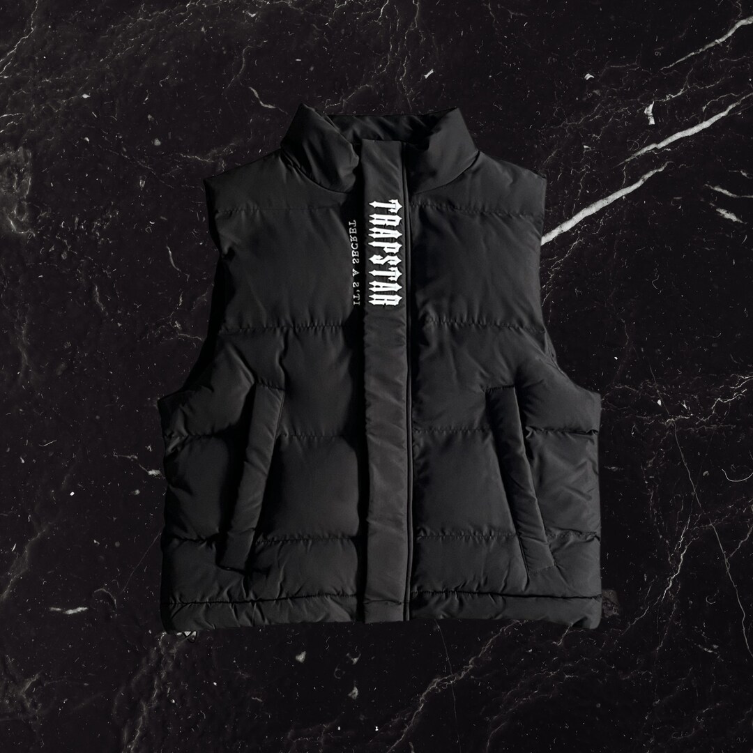 Trapstar Decoded Gilet Black Trapstar Gilet Black Etsy