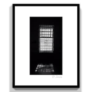 San Francisco, California Alcatraz ‘Time’ Black & White Digital Download