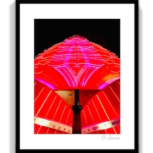 Las Vegas, Nevada ‘Neon Bloom’ Neon Sign Flamingo Mid-Century Art Deco Pink Red Hotel Casino Retired Outdoors Photography Digital Download