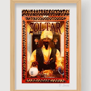 Las Vegas, Nevada 'ZOLTAR' Fortune Teller Neuheit Arcade Spiel Crystal Ball Turban Lampen Tarot Karte Ohring Kette Digitaler Download Fotografie