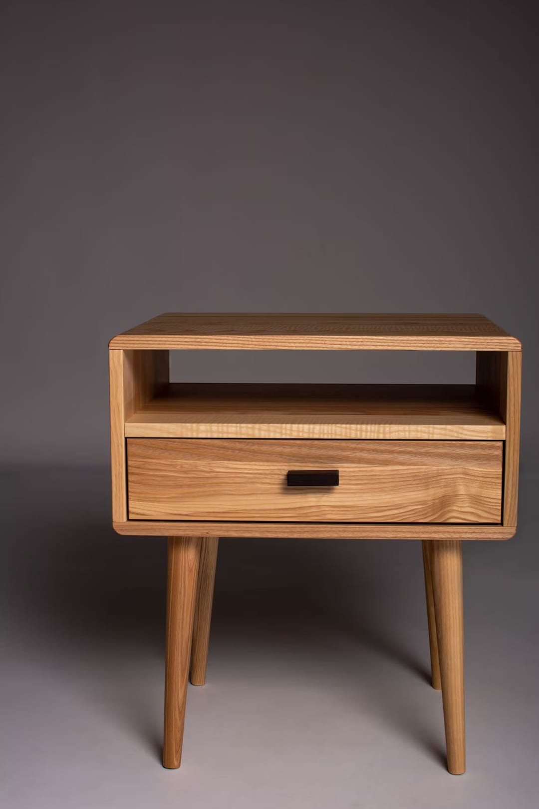 Midcentury Modern Wood Bedside Table Stylish and Durable Etsy