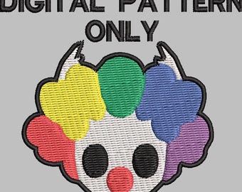 Clown Knight Patch Embroidery Pattern