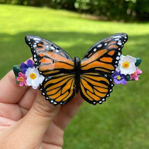 Monarch Butterfly Hair Clip