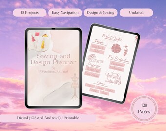 Digital Sewing and Design Planner: iOS & Android Compatible (Digital Download)