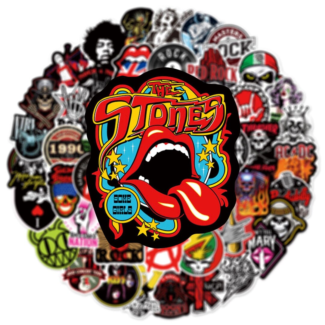 104 PCS Rock Band Doodle Stickers, DIY Music Festival & Journal Decals ...
