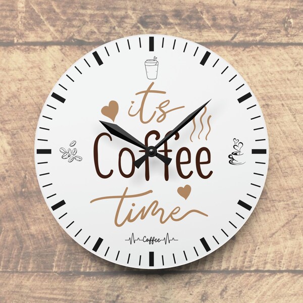 Coffee Time Acrylic Wall Clock