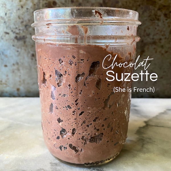 Chocolate Organic French Sourdough Starter - Fresh, liquid and active! (Ready to use, Ships in 1-2 days, Gift, Bake the next day)