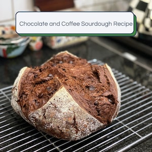 Przepis na chleb na zakwasie z czekoladą i kawą