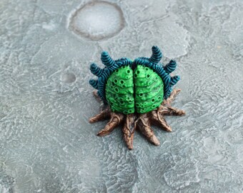Hand-Painted Alien Plant Terrain: "Beetle Plant" for Wargaming