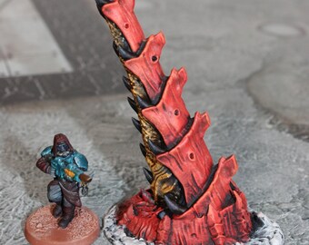 Painted Alien Hive Spire C for Warhammer 40,000 with Tyranids, and for TTRPGs