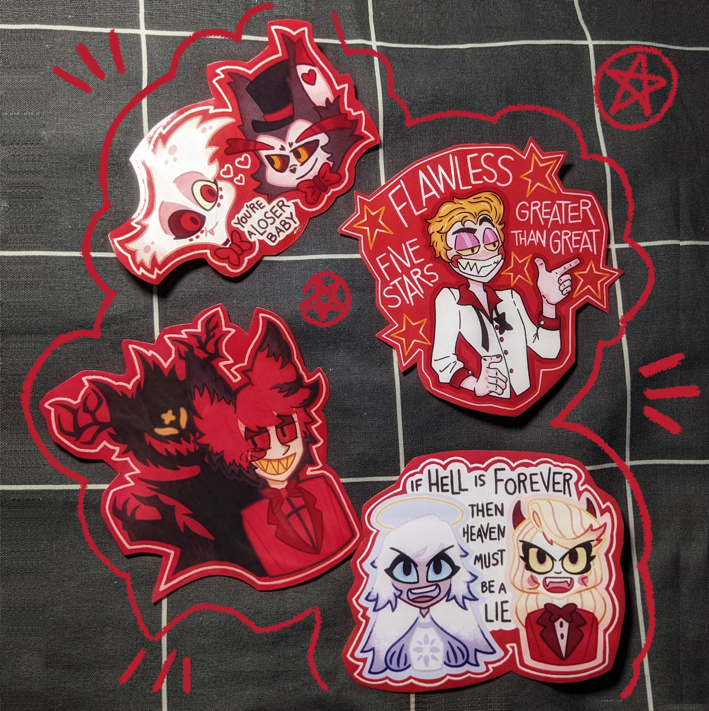 Hazbin Hotel Stickers - Etsy