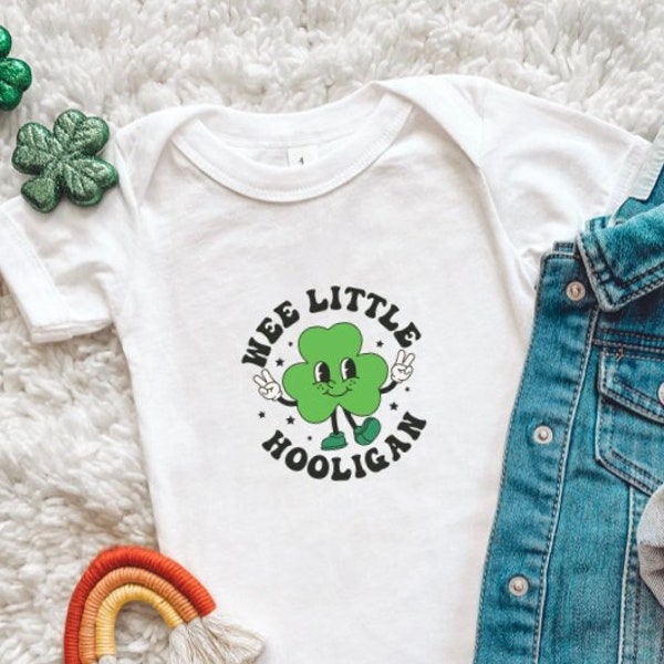 Wee Little Hooligan Infant St. Patrick's Day Onesie - St. Patrick's Day Onesie - Baby Onesie - Wee Little Hooligan Baby Shirt