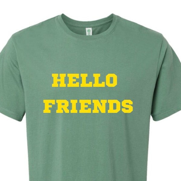 Hello Friends, Masters Golf Tournament Inspired Graphic Tee, Masters Inspired Golf Shirt Hello Friends, Golf Shirt
