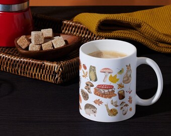 Autumn Mug, Fall Season Mug, Autumn Coffee Mug, Cottagecore Mug, Fall Cup, Autumn Cup, Fall Decor, Autumn Decor, Cozy Gift, 11 oz Coffee Mug