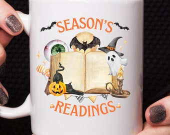 Halloween Bookish Mug, Halloween Mug for Readers, Gift for Readers, Halloween Gift, Halloween Book Mug, Bookish Mug, Mug for Readers
