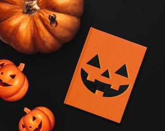 Jack O Lantern Blank Journal, Cuaderno de Halloween, Diario de cuaderno Jackolantern, Regalo para los amantes de Halloween, Regalo de Halloween, Regalo espeluznante