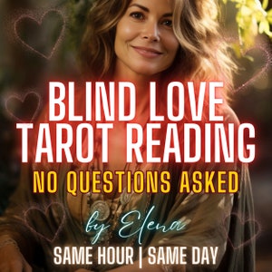 Blinde liefdestarotlezen zonder vragen, blind lezen, paranormaal lezen met tarotkaarten, gedetailleerd blind tarotlezen, spiritueel advies