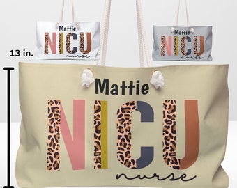 Sac personnalisé pour infirmière USIN Nom personnalisé Sac de travail pour infirmière néonatale pour sac de plage Cadeau de remerciement pour infirmière Sac fourre-tout à bandoulière USIN pour infirmière