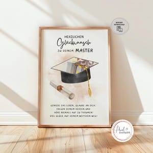 Geldgeschenk Master | Geschenk Master | Geldgeschenk Abschluss | Studium bestanden Geschenke | Abschlussgeschenk