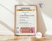 Jugendweihe Geldgeschenk | Jugendweihegeschenk | Last Minute Karte Geld verschenken Gamer | DIY Geschenkidee Teenager zocken PDF download