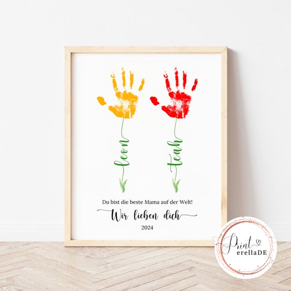 Personal gift for mom | Handprint gift | Personalized birthday gift for mom