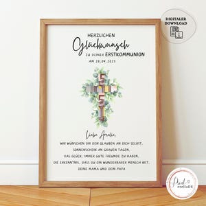 Personalisiertes Geldgeschenk Kommunion I Geldgeschenk Erstkommunion I Geschenkidee zur Kommunion | Geschenk Kommunion