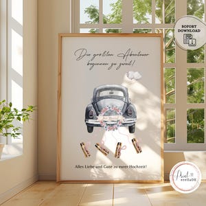 Wedding cash gift | Wedding gift money | Wedding poster | | Wedding gift to print | Bride and groom gift | Wedding car