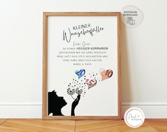 Personalized Money Gift for First Communion | First Communion Gift for Girls and Boys | DIY Communion Gift Card | Download