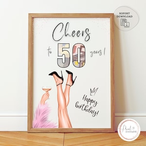 Cadeau en espèces pour un 50e anniversaire | Cadeau avec de l'argent | Cadeau d'anniversaire en argent | Cadeau en espèces pour femme et petite amie
