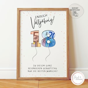 Cash gift 18th birthday | Gift with money | Birthday gift money 18th birthday | little wish fulfiller | finally 18