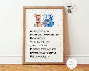 Cash gift 18th birthday | Gift with money | Birthday gift money 18th birthday | little wish fulfiller | finally 18
