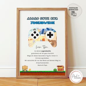 Regalo de dinero personalizado para consagración de jóvenes | Regalo de confirmación | Tarjeta de consagración juvenil | Idea de regalo para la consagración de jóvenes que cumple deseos