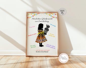 MATRÍCULA ESCOLAR Regalo en efectivo Vale para niña Regalo para novia e hija Envoltura de dinero Idea de regalo para el comienzo de la escuela Descarga instantánea en PDF