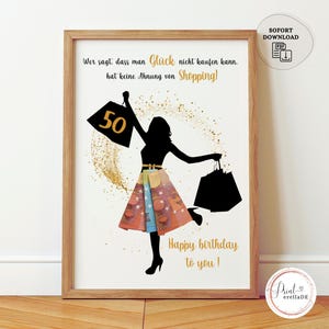 Geldgeschenk 50. Geburtstag | Geldgeschenk Frau Freundin | Geschenk mit Geld | Geburtstagsgeschenk Geld | 50. Geburtstag