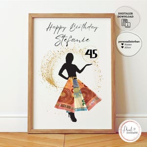 Personalisiertes Geldgeschenk Geburtstag | Geldgeschenk Frau | Geschenk mit Geld | Geburtstagsgeschenk Geld