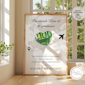Wedding cash gift | Wedding cash gift | Wedding poster | Wedding gift to print | Gift for the bride and groom
