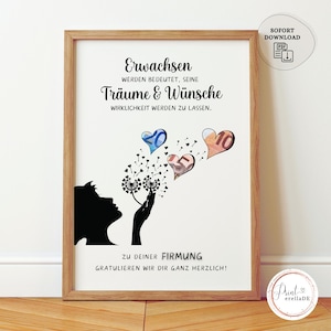 Geldgeschenk Firmung I Geschenkidee Firmung I Firmgeschenk | Karte Firmung | Firmung Geschenk Geld | Firmung Geschenk Patenkind