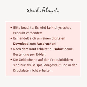 Geldgeschenk zum 50. Geburtstag Geschenk mit Geld Geburtstagsgeschenk Geld Glückwunschkarte lustig Bild 4