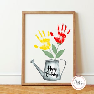 Handprint Birthday Gift | Creative Birthday Gift | Baby Handprint | Digital Gift to Print
