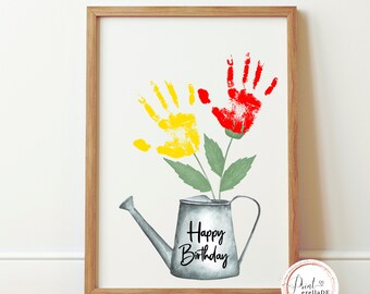 Handprint Birthday Gift | Creative Birthday Gift | Baby Handprint | Digital Gift to Print