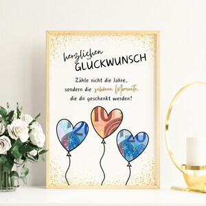 Geldgeschenk Geburtstag | DIY Geburtstagsgeschenk Karte Last Minute Geschenkidee | Geschenk zum Geld verschenken | PDF Sofort Download Bild 4