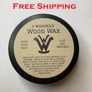 Wood Wax.  Condition Cutting Boards, Wood Spoons, Bowls, Butcher Blocks or other Kitchen Tools.  100% Food Safe Wood Butter in 2 sizes.