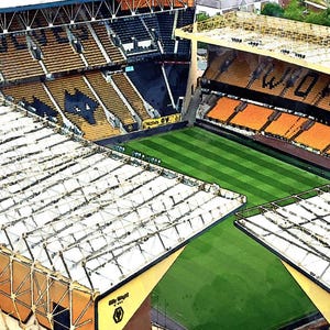 Wolves Seating Molineux Stadium (wolverhampton Wanderers Football Club) - Wall Art ...