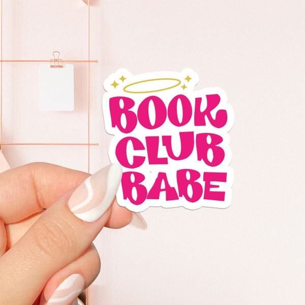 Book club babe Sticker, bookish Sticker, book lover gift, bookish Merch, Kindle Sticker, Smut Reader, reading lover, e-reader