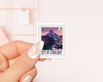 City of starlight Sticker, bookish Sticker, book lover gift, bookish Merch, Kindle Sticker, Smut Reader, reading lover, e-reader