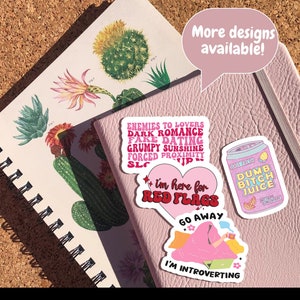 Plants lover Sticker, bookish Sticker, book lover gift,bookish Merch, Kindle Sticker, Smut Reader, reading lover, e-reader image 4