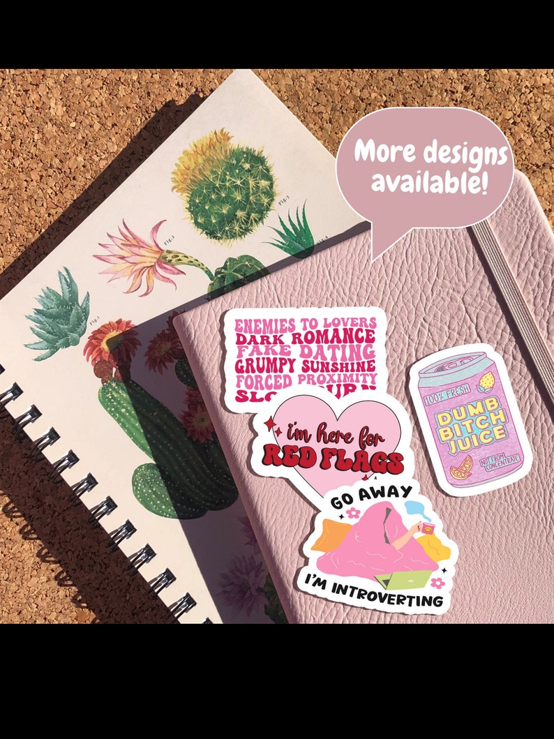 Plants lover Sticker, bookish Sticker, book lover gift,bookish Merch, Kindle Sticker, Smut Reader, reading lover, e-reader image 4