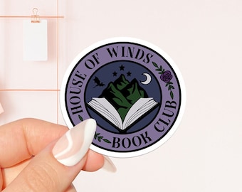 House of winds sticker, bookish Sticker, book lover gift, bookish Merch, Kindle Sticker, Smut Reader, reading lover, e-reader