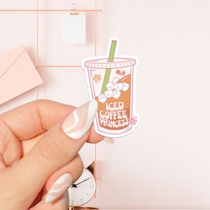 Adesivi con i principi del caffè freddo, adesivi per amanti dei libri, regalo per amanti dei libri, gadget per amanti dei libri, adesivi per Kindle, lettore di e-book, amante della lettura, e-reader