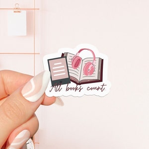 All books Sticker, bookish Sticker, book lover gift, bookish Merch, Kindle Sticker, Smut Reader, reading lover, e-reader